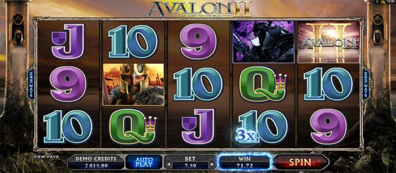 avalon slot jackpot