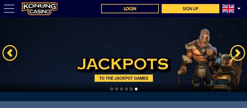 konung casino jackpot