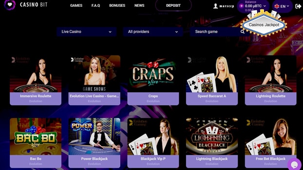 live table casinobit