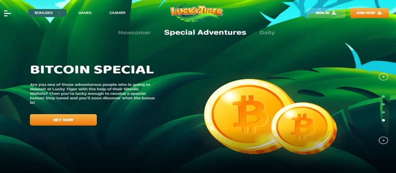 lucky tiger bitcoin bonus