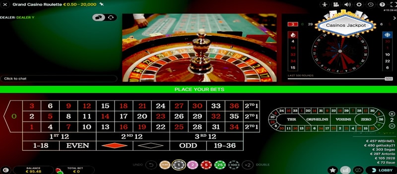 roulette live casino bucarest